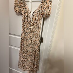 SHEIN Floral Puff Sleeve Dress